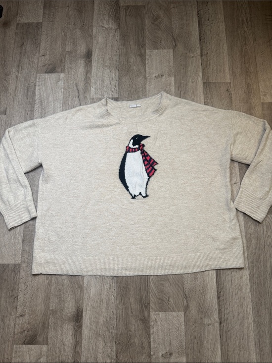GAP Other - GAP Cream Penguin Graphic Crewneck Sweater - XL